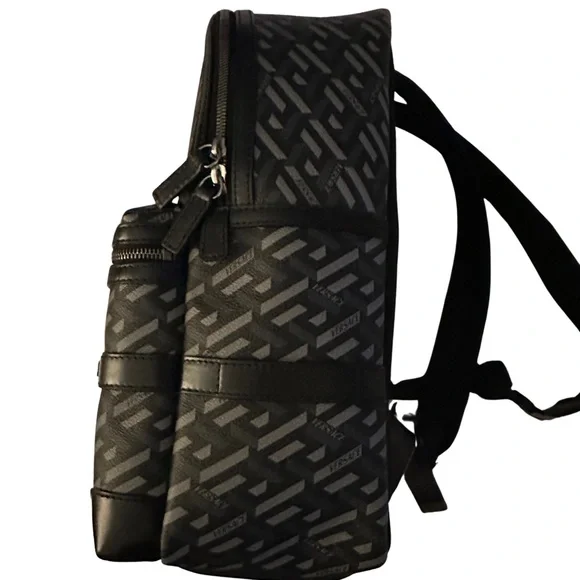 Versace La Greca Signature Backpack Mens